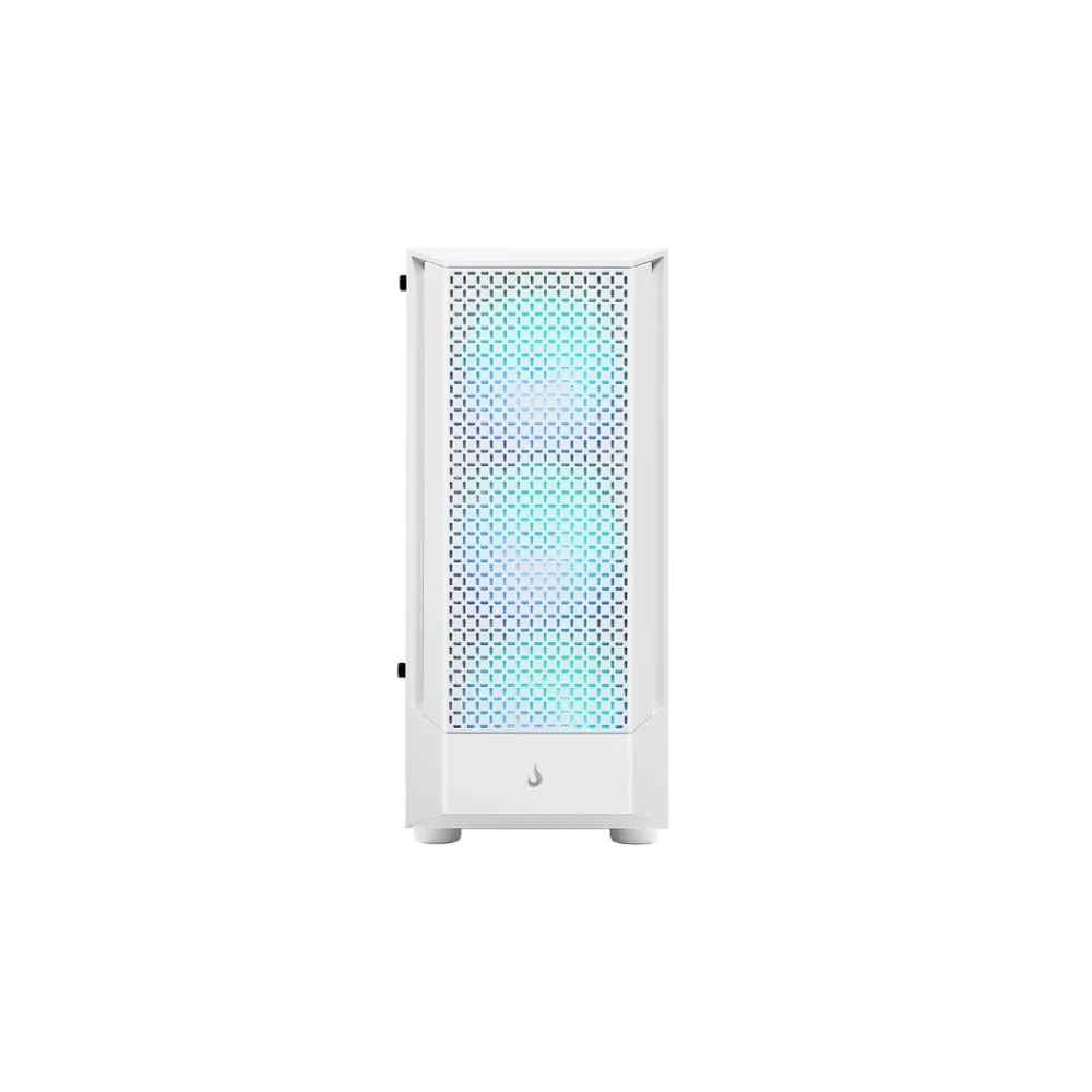 Gabinete Gamer Rise Mode Wave Mid Tower Vidro Temperado USB 3.0 C/ 3x Fans ARGB Branco - RM-WA-BW-ARGB