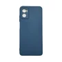 Capa Moto E22 Silicone Aveludada Protege Câmera Colorida Capinha Anti Impacto Moto E22:azul Escuro