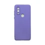 Capa Moto One Vision Silicone Aveludada Protege Câmera Colorida Capinha Anti Impacto Moto One Vision:roxo