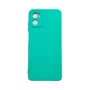 Capa Moto E22 Silicone Aveludada Protege Câmera Colorida Capinha Anti Impacto Moto E22:verde Água
