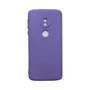 Capa Moto G6 Play Silicone Aveludada Protege Câmera Colorida Capinha Anti Impacto Moto G6 Play:roxo