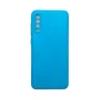 Capa Samsung A70  Silicone Aveludada Protege Câmera Colorida Capinha Anti Impacto A70:azul Céu