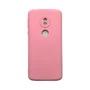 Capa Moto G6 Play Silicone Aveludada Protege Câmera Colorida Capinha Anti Impacto Moto G6 Play:rosa 03