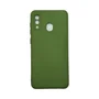 Capa Samsung A20 / A30 Silicone Aveludada Protege Câmera Colorida Capinha Anti Impacto A20 / A30:verde Militar