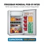 Frigobar Mondial 120l Porta Reversível Branco Fgb-01-w120 Frigobar 120l -  Fgb-01-w1200 - 220v/60hz