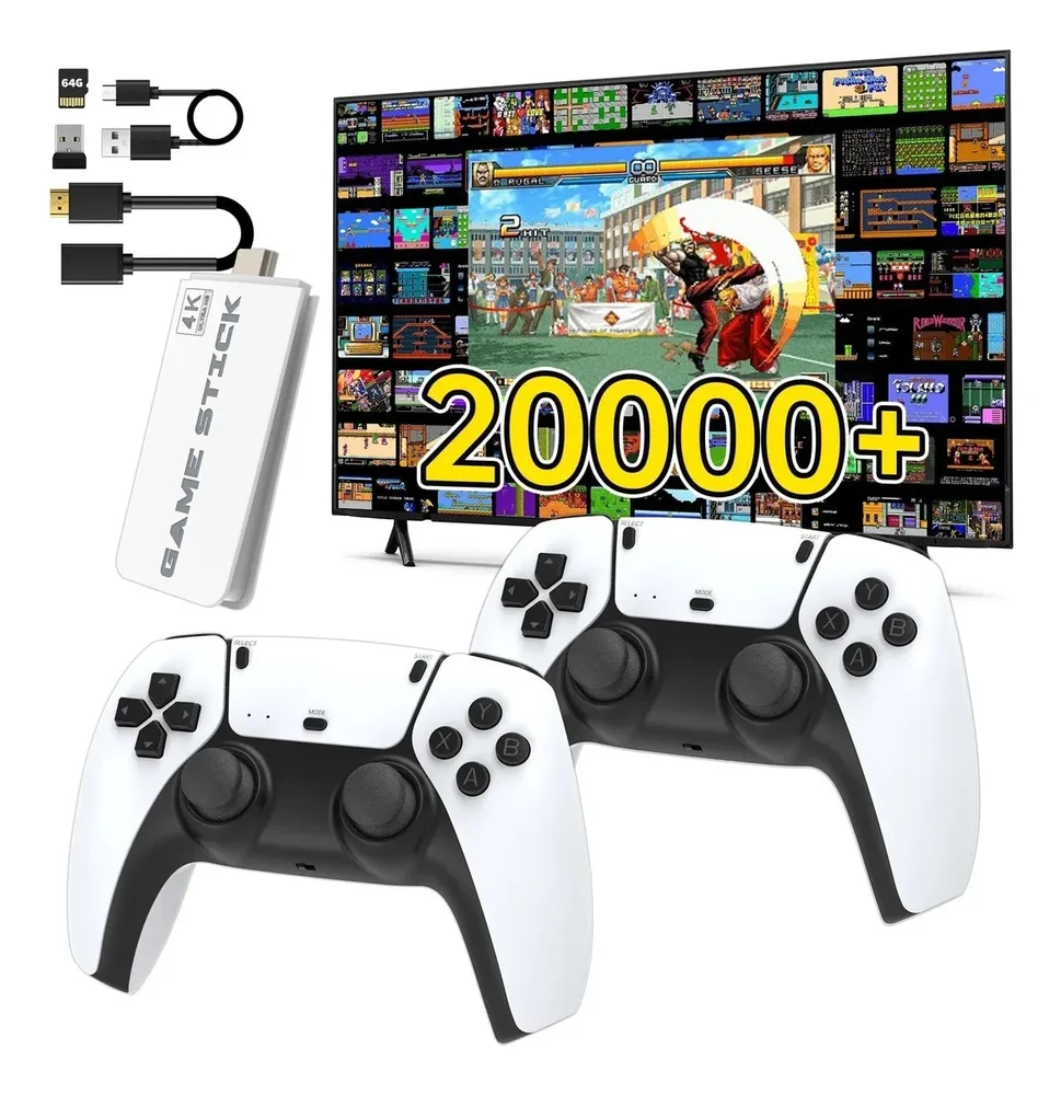 Vídeo Gamer Console Blulory Stick M15 Pro 4k 3d 64gb +20mil Jogos R36s K5 X12