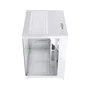 Gabinete Gamer Duex Aquário Dxss05w, Vidro Temperado, Sem Fans, Branco