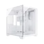 Gabinete Gamer Duex Aquário Dxss05w, Vidro Temperado, Sem Fans, Branco