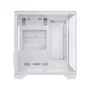 Gabinete Gamer Duex Aquário Dxss05w, Vidro Temperado, Sem Fans, Branco