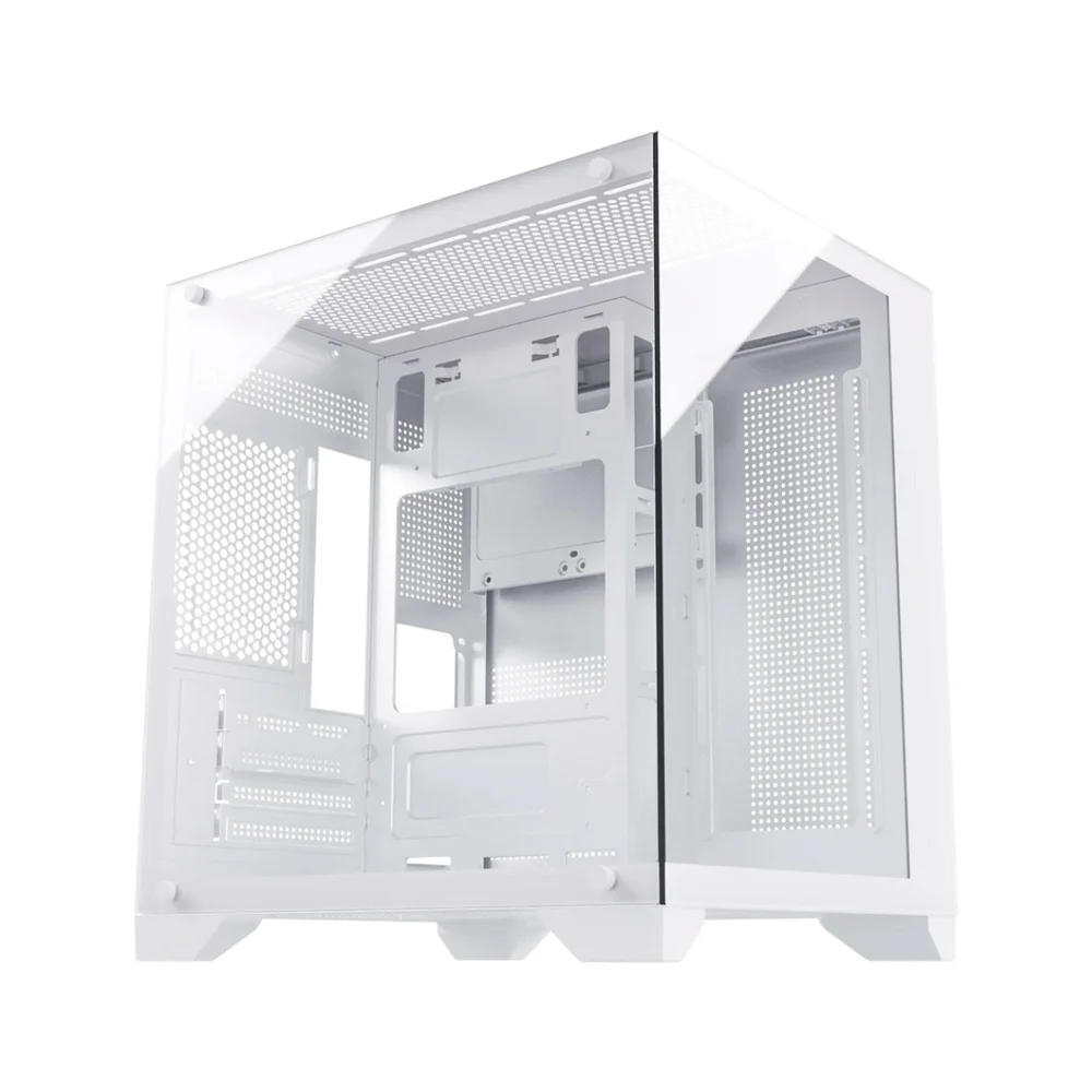 Gabinete Gamer Duex Aquário Dxss05w, Vidro Temperado, Sem Fans, Branco Gabinete Gamer Duex Aquário Dxss05w, Vidro Temperado, Sem Fans, Branco