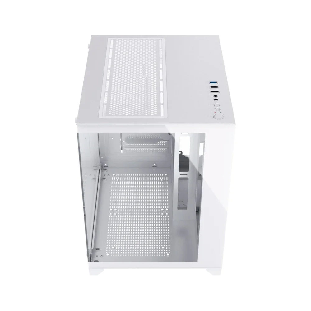 Gabinete Gamer Duex Aquário Dxss05w, Vidro Temperado, Sem Fans, Branco Gabinete Gamer Duex Aquário Dxss05w, Vidro Temperado, Sem Fans, Branco