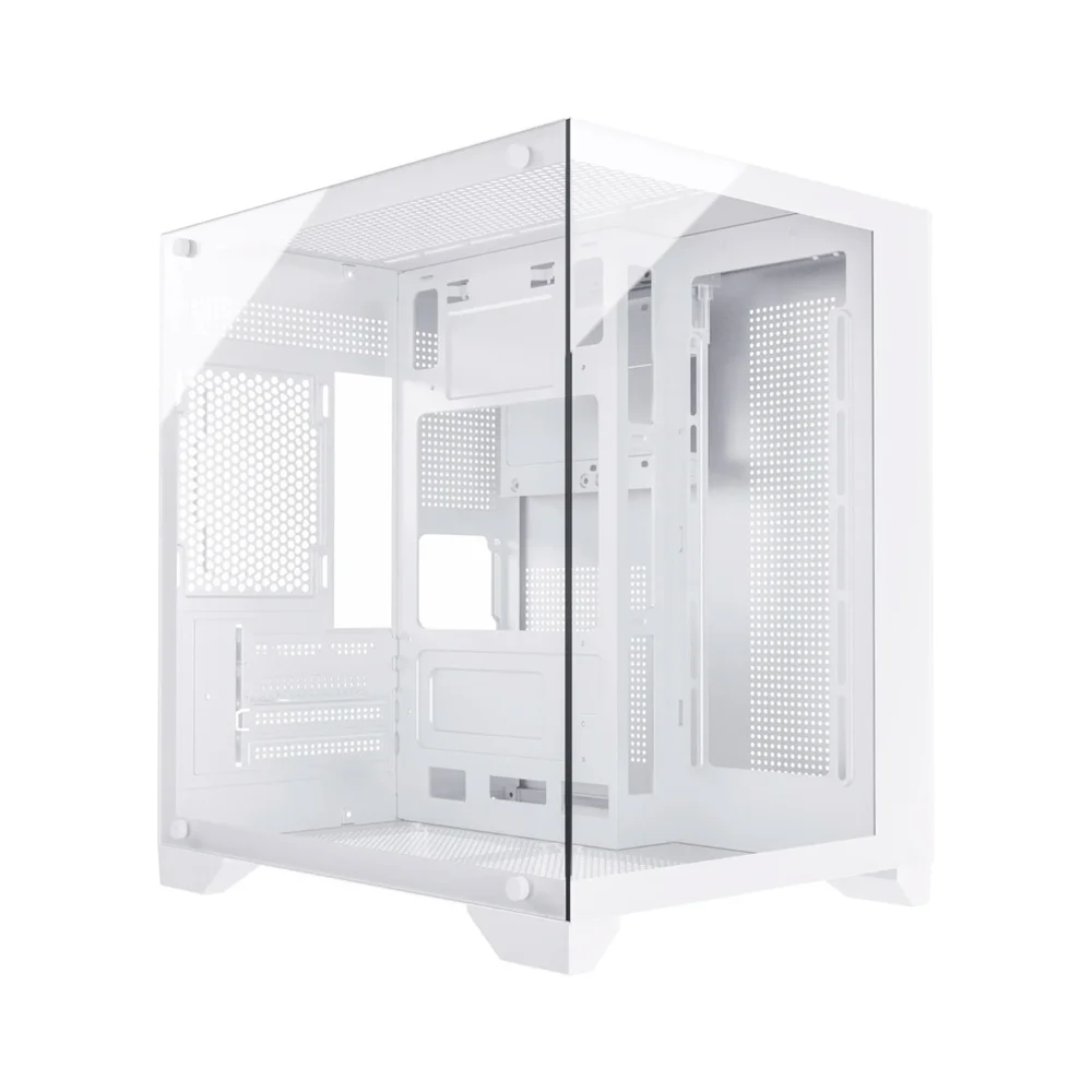 Gabinete Gamer Duex Aquário Dxss05w, Vidro Temperado, Sem Fans, Branco Gabinete Gamer Duex Aquário Dxss05w, Vidro Temperado, Sem Fans, Branco