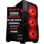 Computador Cpu Gamer Amd Ryzen 5 3400g 16gb Ram Ddr4 256gb Nvme, Fonte 500w 80 Plus C/wifi