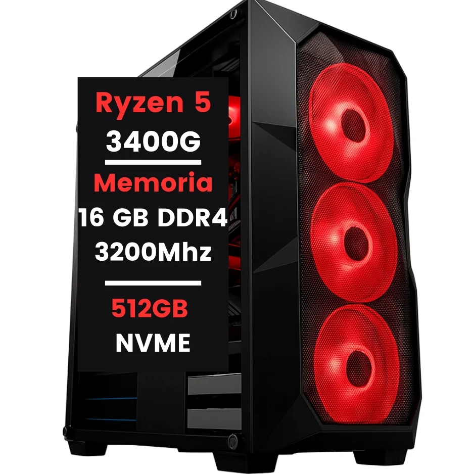 Computador Cpu Gamer Amd Ryzen 5 3400g 16gb Ram