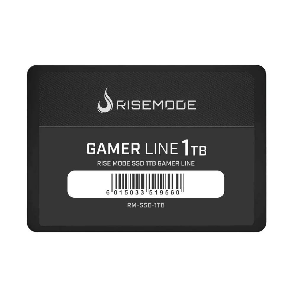 SSD Rise Mode Gamer Line, 1TB, Leitura: 530MB/s, Gravação: 520MB/s, SATA III, Preto - RM-SSD-1TB SSD Rise Mode Gamer Line, 1TB, Leitura: 530MB/s, Gravação: 520MB/s, SATA III, Preto - RM-SSD-1TB