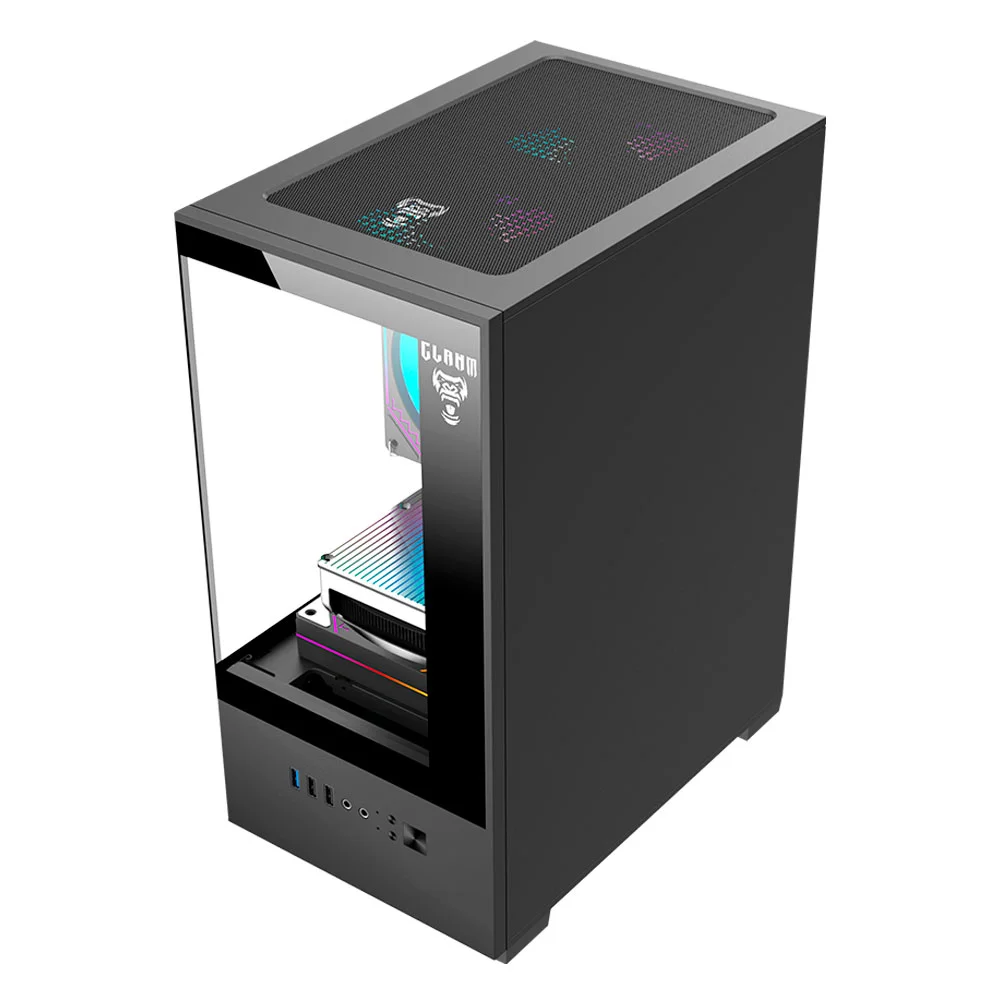 Gabinete Gamer Aquario Megalon 3 Fan Matx Mini-itx Clanm