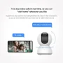 Câmera Xiaomi C300 2k Detecção Pessoas Visão Panorâmica Cor Branco