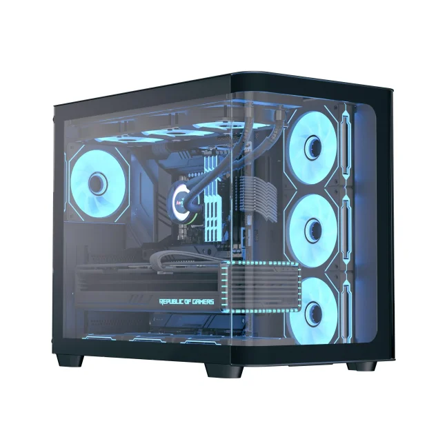 Gabinete Gamer Aerocool P500c, Mid-tower, Vidro Temp, 4 Fans, Black - P500c Pt (85133) Gabinete Gamer Aerocool P500c, Mid-tower, Vidro Temp, 4 Fans, Black - P500c Pt (85133)