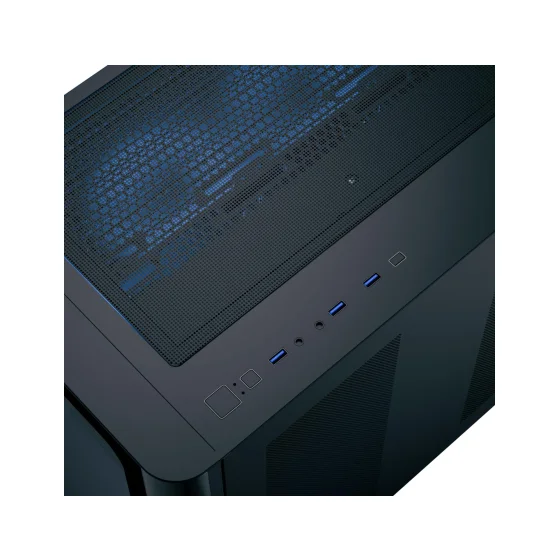 Gabinete Gamer Aerocool P500c, Mid-tower, Vidro Temp, 4 Fans, Black - P500c Pt (85133) Gabinete Gamer Aerocool P500c, Mid-tower, Vidro Temp, 4 Fans, Black - P500c Pt (85133)