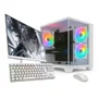 PC Gamer Completo Skill Apex Series, Amd Ryzen 5 5500, Geforce RTX 3050, 16gb Ddr4, SSD 512gb M.2, Monitor LED 24" 180hz, Branco Sas023