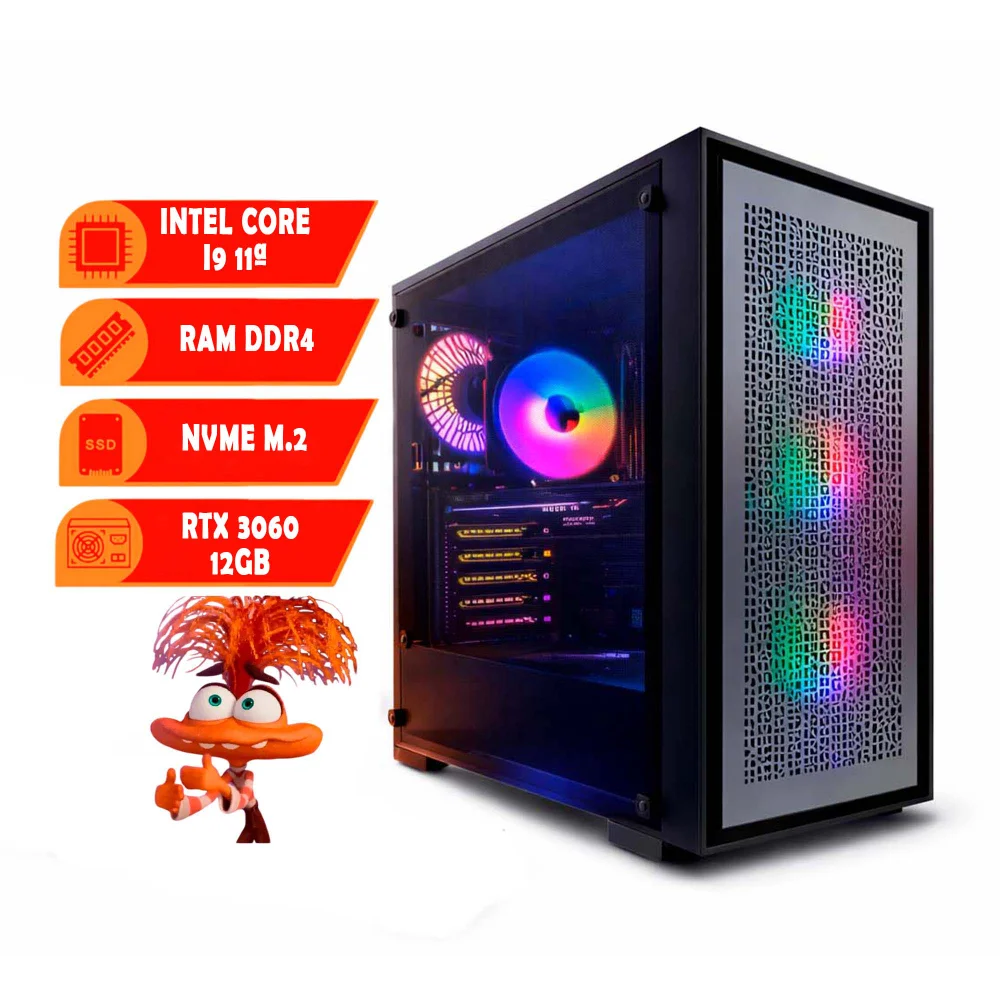 Cpu PC Gamer Intel i9 11 32gb Ram SSD 1TB RTX