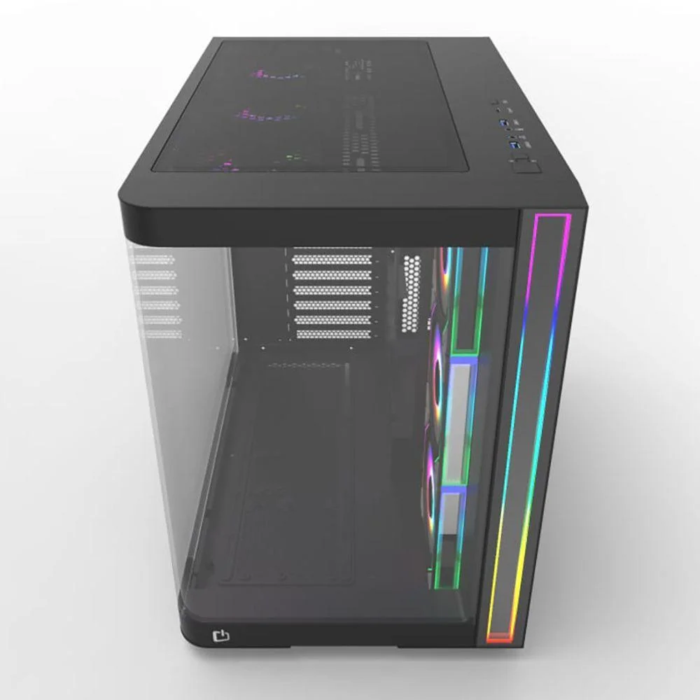 Gabinete Gamer Primetek Infinity Vidro Curvo, 7 Fans ARGB, Suporte Gpu Gabinete Gamer Primetek Infinity Vidro Curvo, 7 Fans ARGB, Suporte Gpu