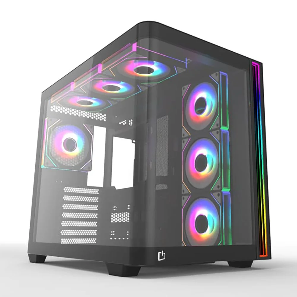 Gabinete Gamer Primetek Infinity Vidro Curvo, 7 Fans ARGB, Suporte Gpu Gabinete Gamer Primetek Infinity Vidro Curvo, 7 Fans ARGB, Suporte Gpu