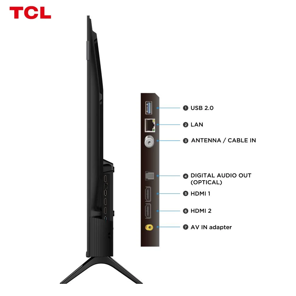 Smart TV TCL 43 Polegadas Full HD QLED S5K WiFi Bluetooth Google TV 2 HDMI HDR10 Dolby Audio 43S5K - view 4