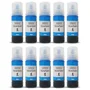Refil Tinta Ciano Para Impressão 70ml - 25 Unidades