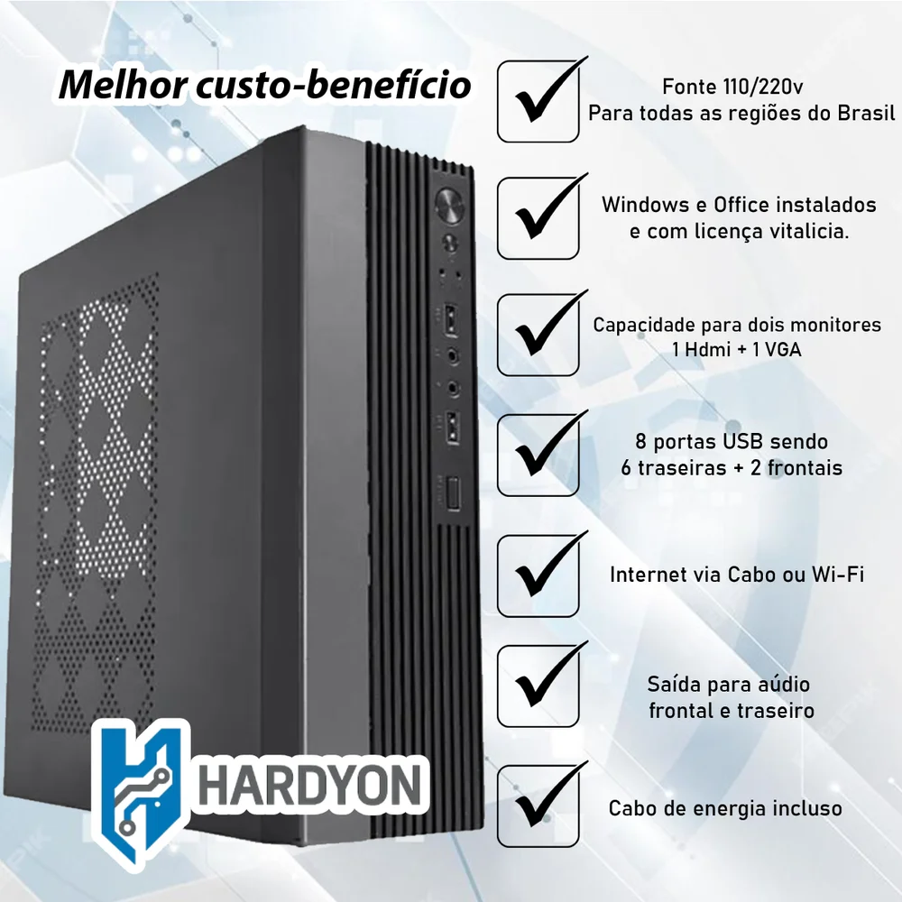 Gabinete Slim Intel Core i5 2ª Geração, 16gb Ram, SSD 480GB, HDMI, Wi-fi, Bluetooth – Compacto E Potente em Campinas - foto 2