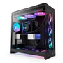 Gabinete Gamer Nzxt H9 Flow RGB Frontal Diagonal 4 Fans Preto
