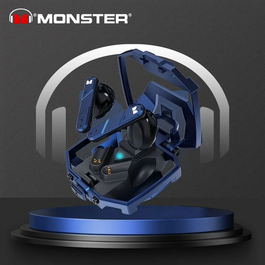 Fone De Ouvido Sem Fio Monster Xkt09 Azul