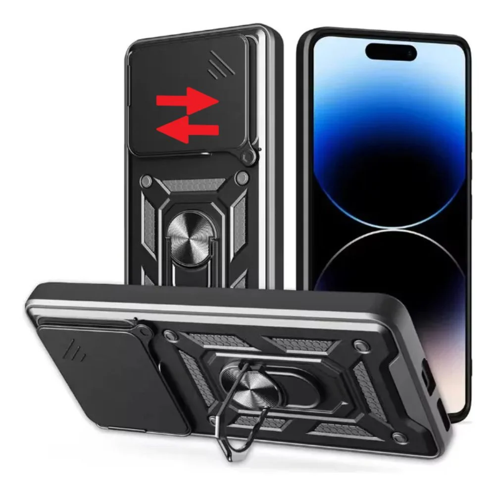 Capa Capinha Case Para Realme Narzo N61 4g - Protetora Resistente Anti Impacto Queda Armadura Militar Cor:preto