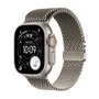 Apple Watch Ultra 3 Gps + Cellular - Caixa Natural De Titânio – 49 Mm - Pulseira Natural Estilo Milanês De Titânio – P