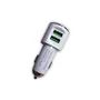 Carregador Veicular Turbo H'maston, Entrada Usb Dupla, C/ Cabo Lightning Para Iphone Incluso - Branco