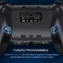 Controle Sem Fio Gamer Dinofire Q218 Switch PC Android Ios Bluetooth Turbo RGB