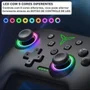 Controle Sem Fio Gamer Dinofire Q218 Switch PC Android Ios Bluetooth Turbo RGB