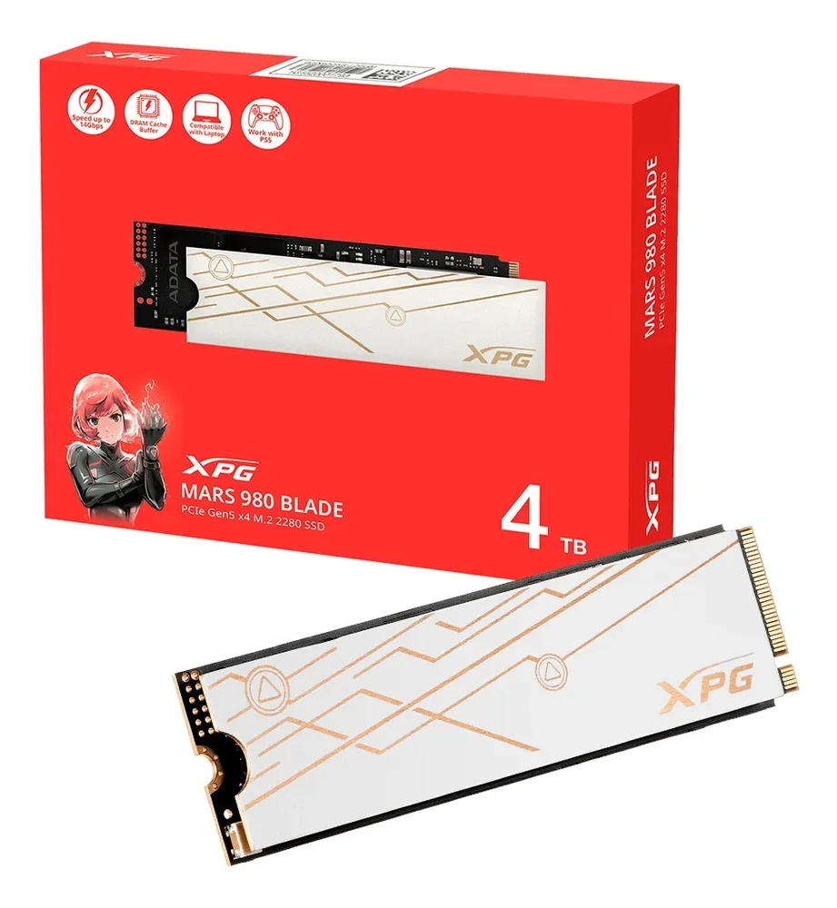 SSD M2 Adata Xpg 4TB Mars 980 Blade Gen5 14000mb/s SSD M2 Adata Xpg 4TB Mars 980 Blade Gen5 14000mb/s