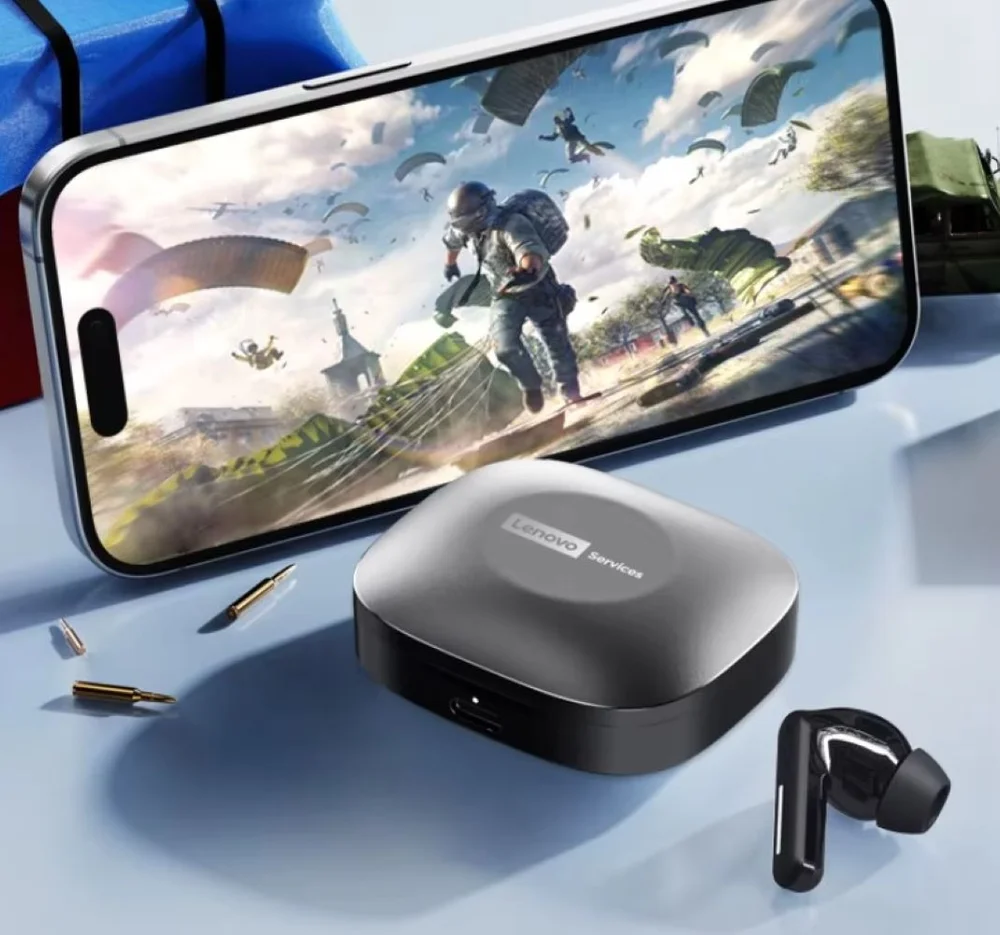 Fone Bluetooth Lenovo Le209 Sem Fio Preto Cinza