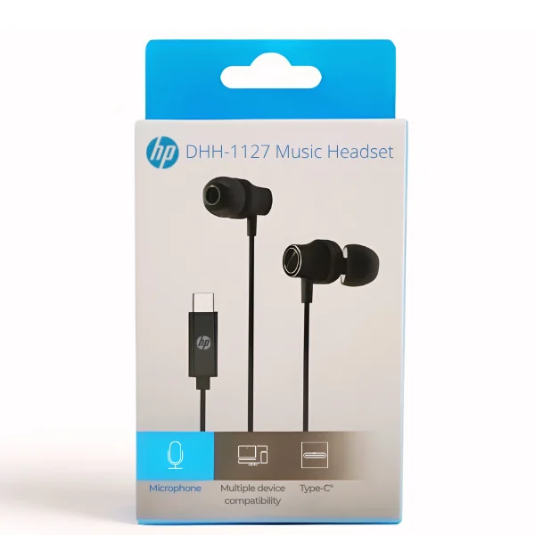 Fones Ouvido Usb-c Hp Dhh-1127 Preto Qualidade Som Superior