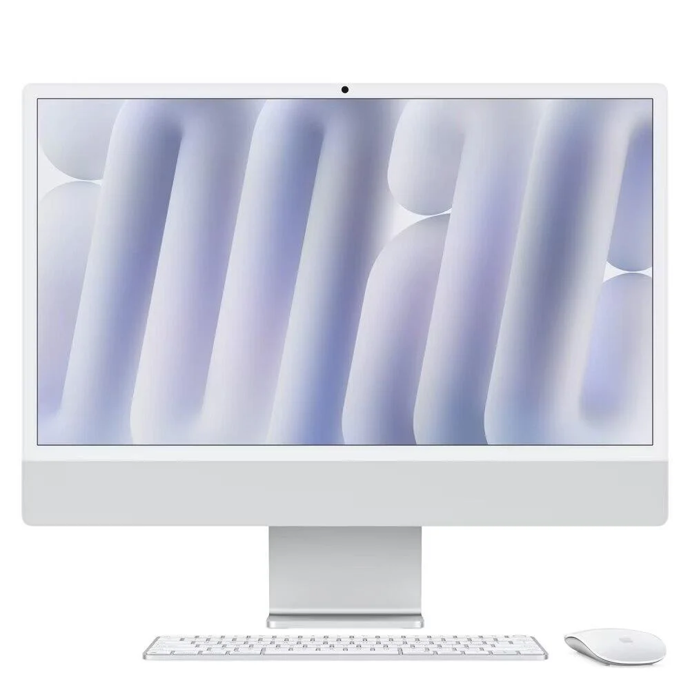 "Imac 24"", M4, Cpu 10 Núcleos E Gpu 10 Núcleos, Memória Unificada 16gb, 256gb SSD - Prateado"