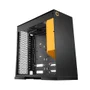 Gabinete Gamer Geometric Future Model 8 Lohan Rotacionado Preto E Amarelo