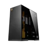 Gabinete Gamer Geometric Future Model 8 Lohan Rotacionado Preto E Amarelo