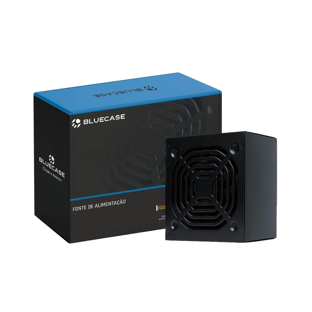 Fonte De Alimentação Bluecase Ps/2 500w C/cabo - Blu500-cmps2bx Fonte De Alimentação Bluecase Ps/2 500w C/cabo - Blu500-cmps2bx