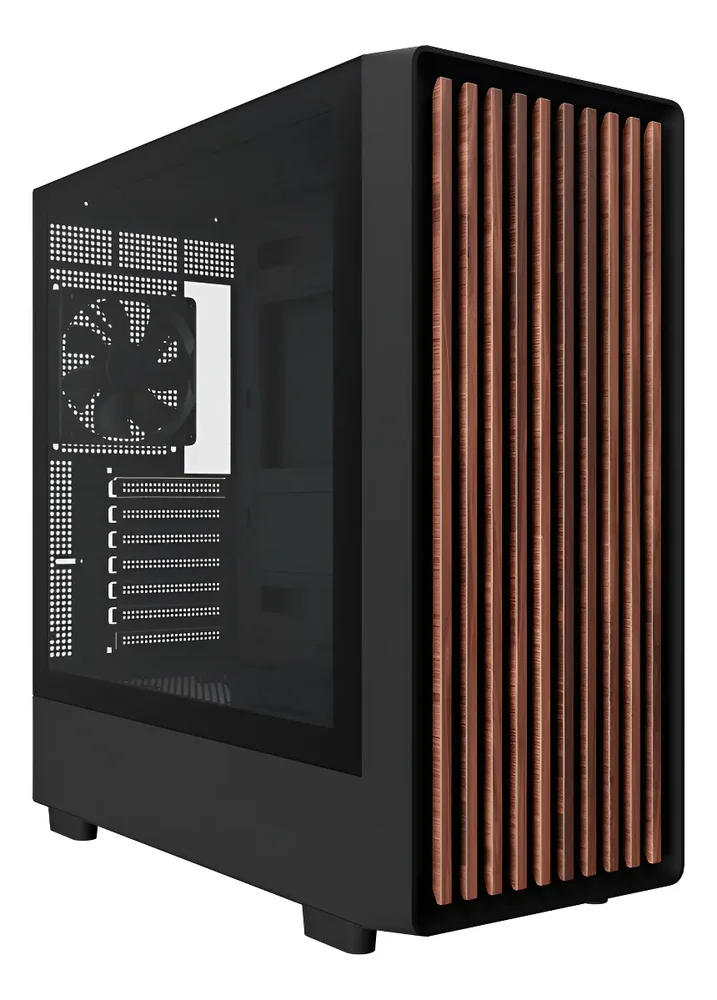 Gabinete Gamer Frontal De Madeira Com 4 Fans Bg-061 Preto Gabinete Gamer Frontal De Madeira Com 4 Fans Bg-061 Preto