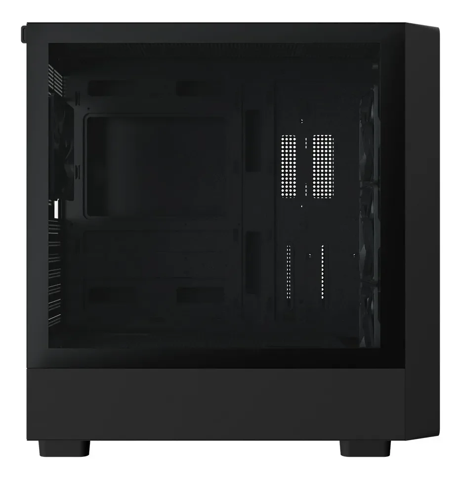 Gabinete Gamer Frontal De Madeira Com 4 Fans Bg-061 Preto Gabinete Gamer Frontal De Madeira Com 4 Fans Bg-061 Preto