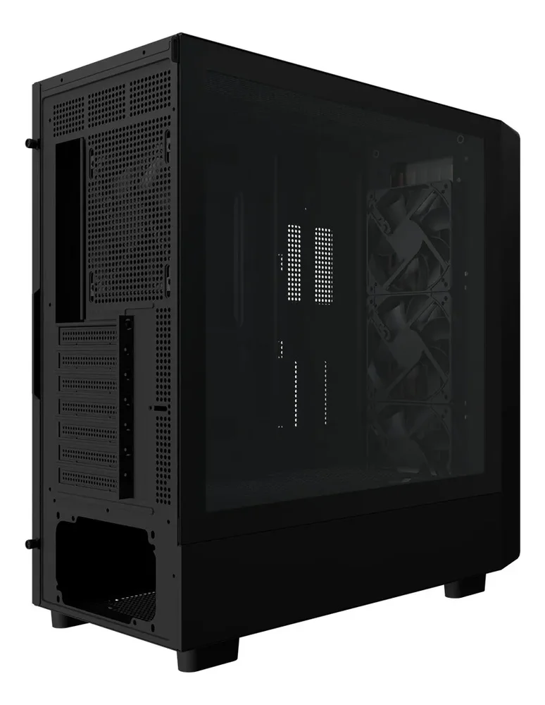 Gabinete Gamer Frontal De Madeira Com 4 Fans Bg-061 Preto Gabinete Gamer Frontal De Madeira Com 4 Fans Bg-061 Preto