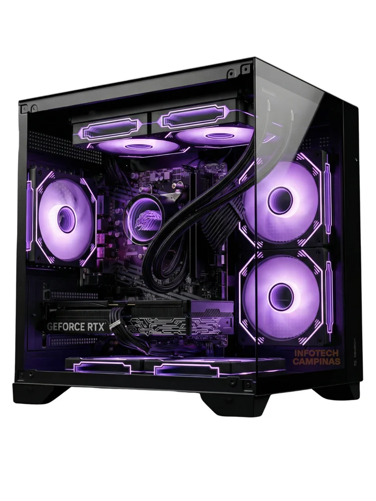 PC Gamer Aquario Ryzen 7 5700x | RTX 5060 8GB | 32gb Ddr4 | SSD 1TB Nvme | Fonte 750w 80 Plus | Visual Black Edition - view 3
