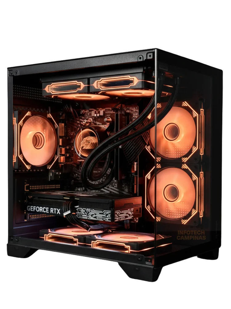 PC Gamer Aquario Ryzen 7 5700x | RTX 5060 8GB | 32gb Ddr4 | SSD 1TB Nvme | Fonte 750w 80 Plus | Visual Black Edition - view 4
