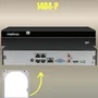 Kit 2 Câmeras Ip Vipc Intelbras Nvd 1404p Hd 500gb